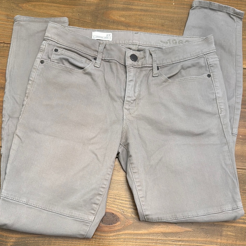 Gray GAP 1969 Legging Jeans
